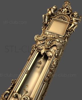 3D model 3d stl model of floor clock, baroque (STL)